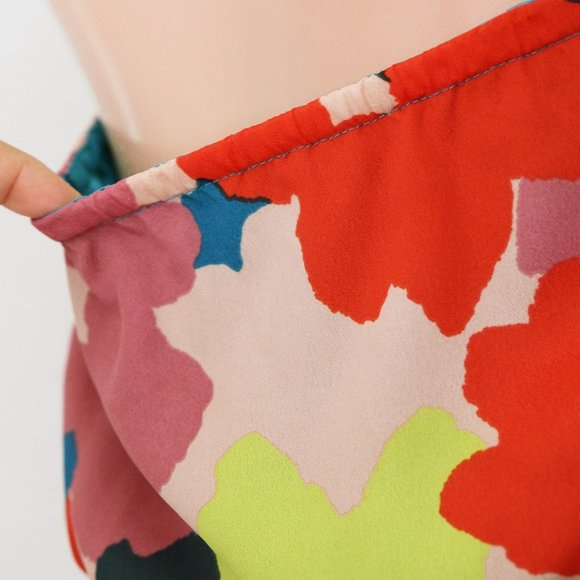 Jessica Simpson Vibrant Bold Colorful Floral Halter Neck Boho Long Maxi Dress 4 - Picture 12 of 16